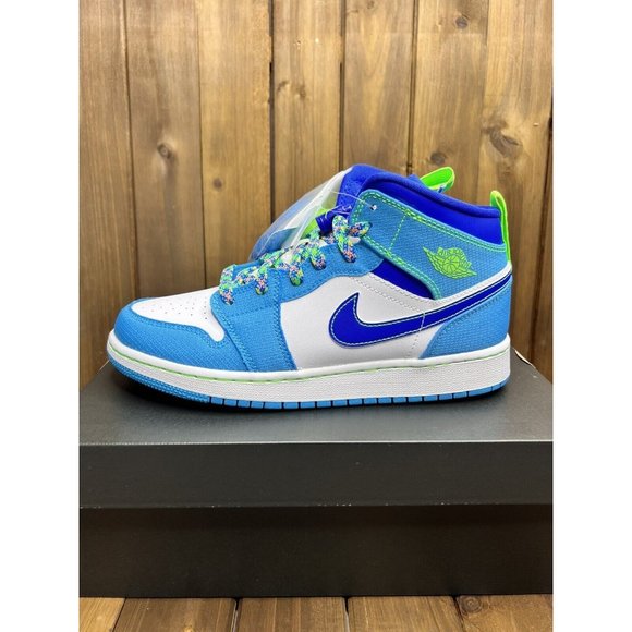 Jordan Shoes Nike Air Jordan Mid Se Sprite Blue Volt Gs Youth